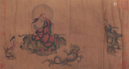 CHINESE SCROLL PAINTING OF FIGURES