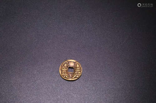 10-12TH CENTURY, A PURE GOLD COIN , NORTHERN SONG DYNASTY