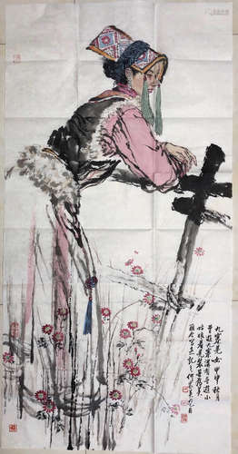 JIAYING HE <JIU ZHAI QIANG NV> PAINTING