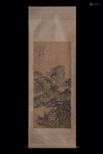 17-19TH CENTURY, A CUI WANG <XI TANG JIA QU> PAINTING, QING DYNASTY