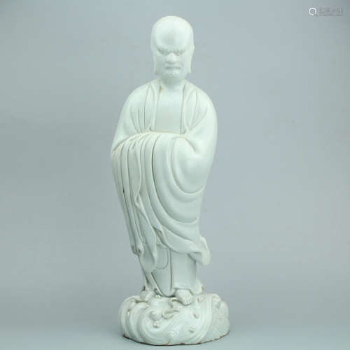 Chinese blanc de chine porcelain figure.