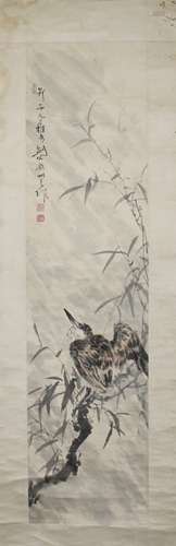 Chinese ink painting on paper, attribute to Gao Jingfu.