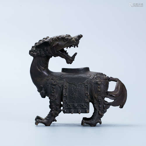 Chinese bronze incense burner.