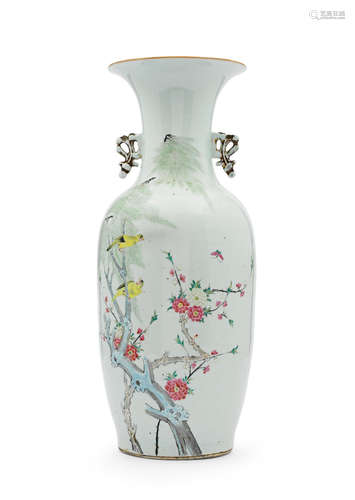 Early 20th century A Chinese baluster vase