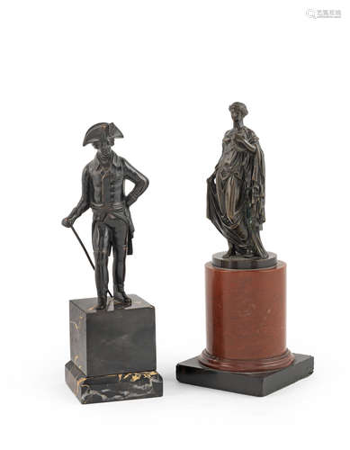 19th century  A bronze figure of Frederick the Great