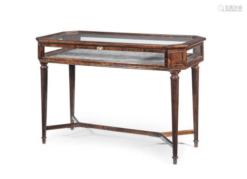A late 19th century mahogany bijouterie table