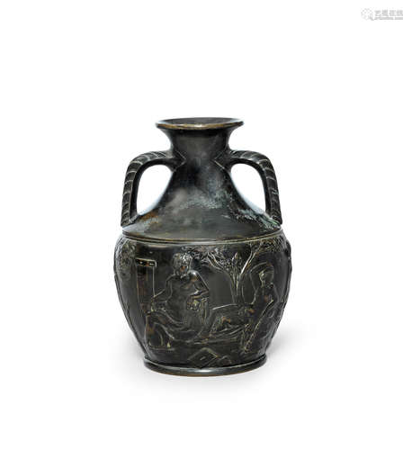 A 19th century bronze copy of The Portland Vase