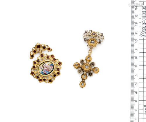 (2) Two gem-set jewels, 18th century - 19th century