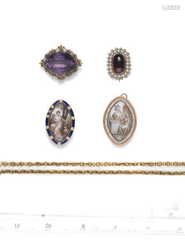 (qty) A collection of antique jewellery