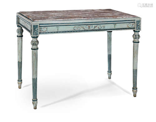 A late 19th/ early 20th century painted side table