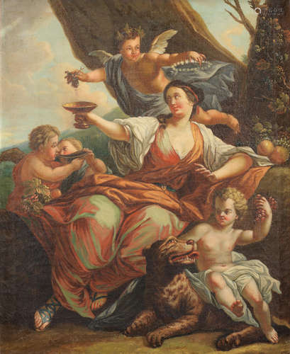 Bacchus and Ariadne German School, 18th Century