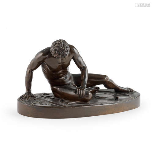 Cast by Barbedienne After the Antique, A bronze figure of The Dying Gaul