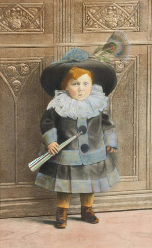 Portrait of a girl; Portrait of a boy German School(19th Century)