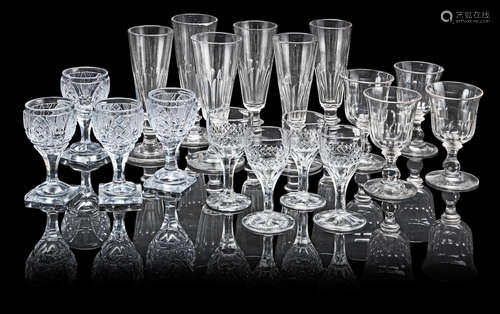 A collection of 19th century glass