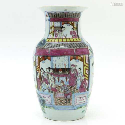 A Polychrome Decor Vase