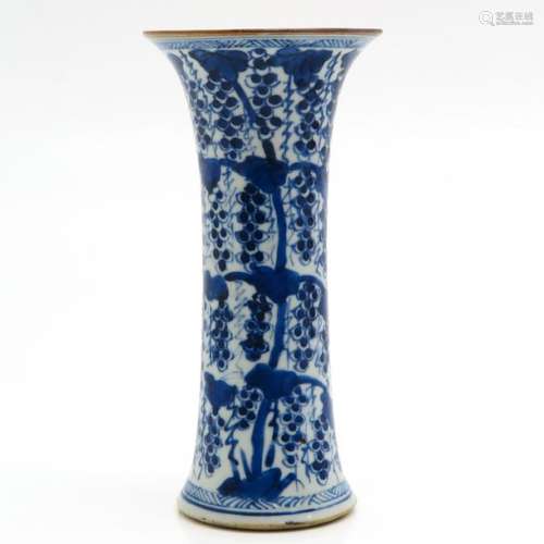 A Blue and White Decor Vase