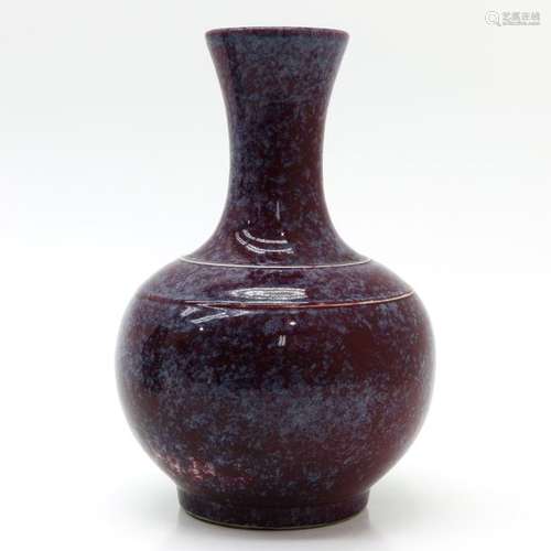 A Flambe Glaze Vase