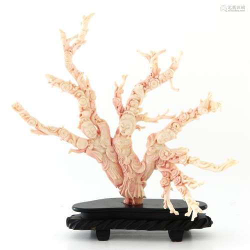 A Carved Coral Sculpture