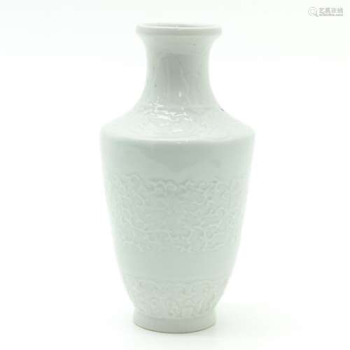 A Chine Blanc Decor Vase