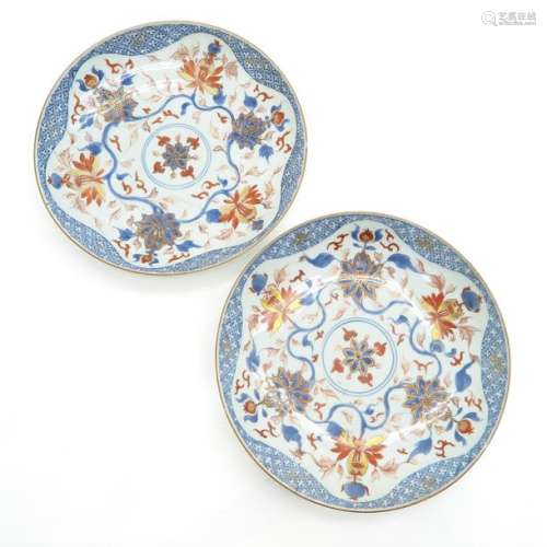 A Pair of Imari Plates