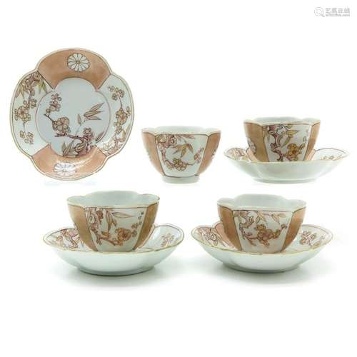 A Series of 4 Cups and Saucers