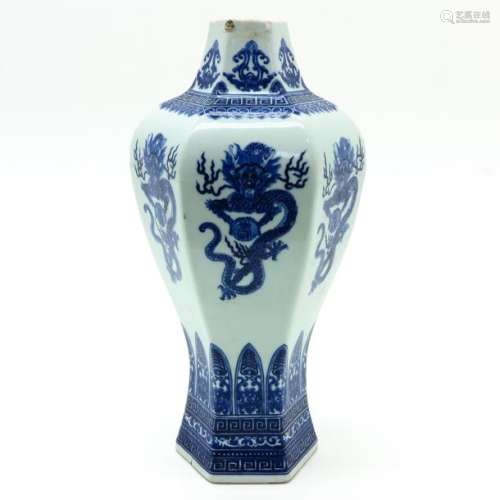 A Blue and White Vase