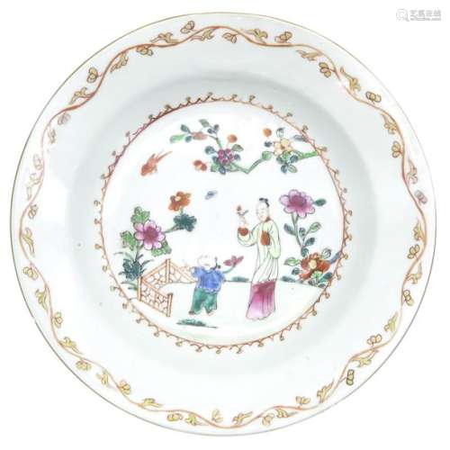 A Polychrome Decor Plate