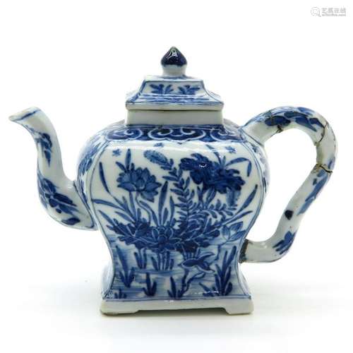 A Blue and White Teapot