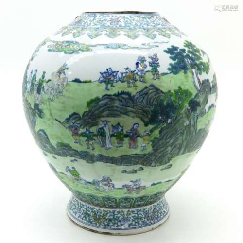 A Famille Verte Vase