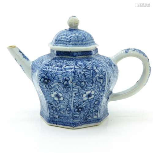 A Blue and White Decor Teapot