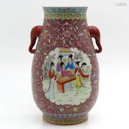 A Famille Rose Decor Vase