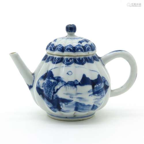 A Blue and White Teapot