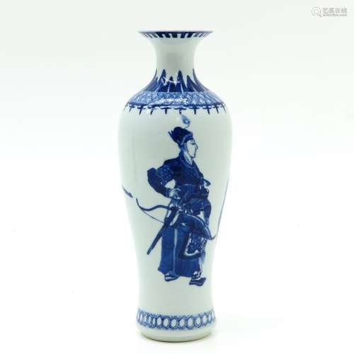 A Blue and White Decor Vase