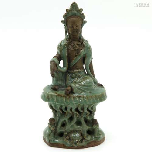 Stoneware Quanyin Sculpture