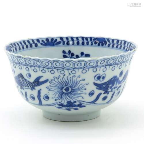 A Blue and White Bowl