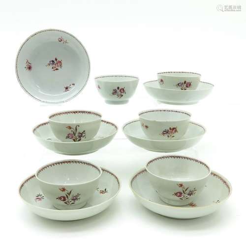 A Series of 6 Cups and Saucers