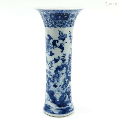 A Blue and White Vase