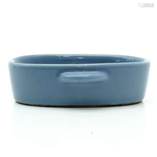 A Blue Monochrome Dish