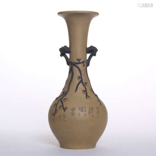 CHINESE YIXING ZISHA CLAY VASE