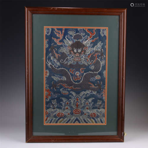 CHINESE EMBROIDERY DRAGON TXETILE