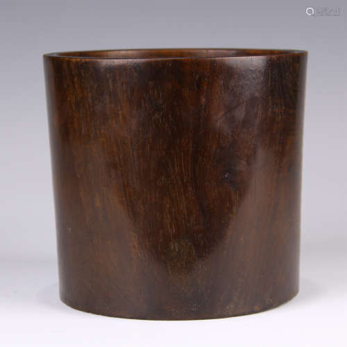 CHINESE HARDWOOD HUANGHUALI BRUSH POT