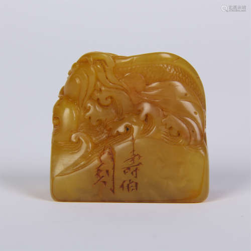 CHINESE TIANHUANG STONE BEAST SEAL