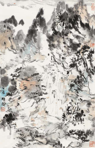 陈映欣（b.1963） 2012年作 山水 纸本设色