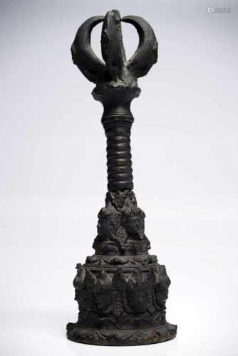 GhantaBronzeIndonesia20th ctH: 29 cm Temple bell, it represents feminine power, wisdom,