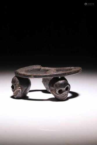 Kapala StandIronTibet16 th ctH: 3 cmA kapala or skullcup is usually made from human bone and used as