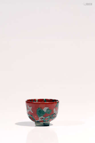 CupPorcelainChina19th ctH: 3 cm A tiny cup with small foot. The outer as well as inner part is