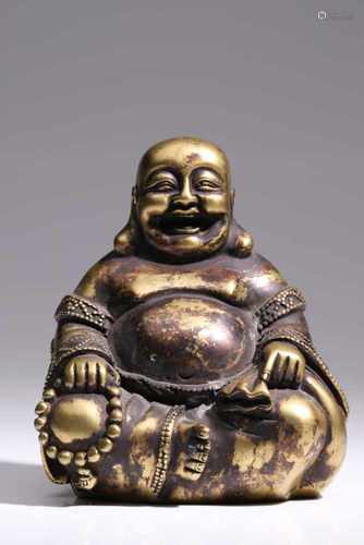 Lucky BuddhaBronze,China 20th centuryH: 12 cm