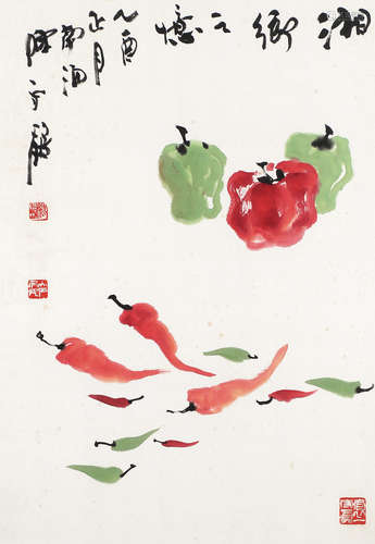 陈永锵（b.1948） 湘乡之忆 镜片 设色纸本