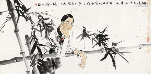 张绍城（b.1944） 乡音乡情 镜片 设色纸本