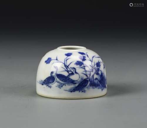 Chinese Blue and White Waterpot